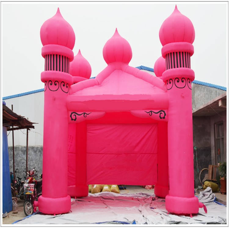 红桥粉色帐篷